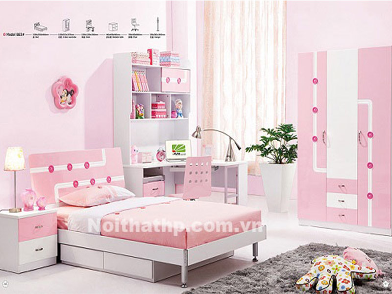 Giường tủ trẻ em đẹp giá rẻ nhất Sài Gòn MS883