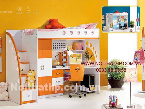 Giường tầng trẻ em giá rẻ nhất Sài Gòn MS805