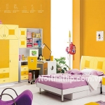 Giường tủ trẻ em màu cam giá rẻ nhất MS811