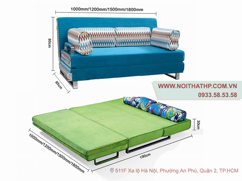 Sofa bed tiện lợi tiết kiệm diện tích DA10